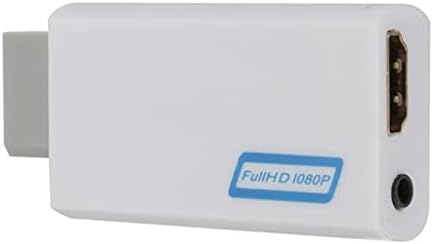 Tbiiexfl wii לממיר מלא 1080p Wii 2 3.5 ממ שמע עבור תצוגת צג HDTV למחשב ל- AdapterR