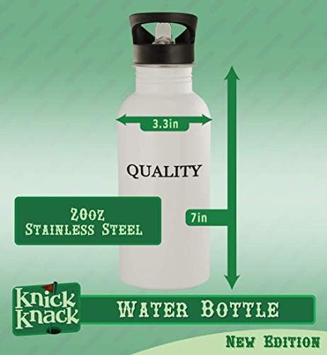 מתנות Knick Knack Oblonga - בקבוק מים נירוסטה 20oz, כסף