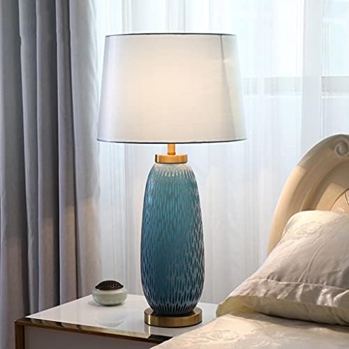 מנורה של מנורה של מנורה של ZXZB מנורת שולחן זכוכית מודרנית מנורת שולחן יצירתי פשוט חדר שינה חדר שינה