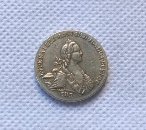 עתיק קרפט 2 1764 רוסית 20 קופק עותק מטבע הנצחה מטבע 1170