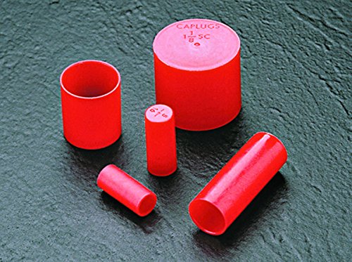 Caplugs Q1831Q2 מכסה שרוול פלסטיק לקצוות צינור. SC-1831, PE-LD, ID CAP 1.250 אורך .87, אדום
