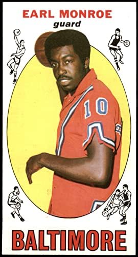 1969 Topps 80 Earl Monroe Baltimore Bullets Ex/MT Bullet