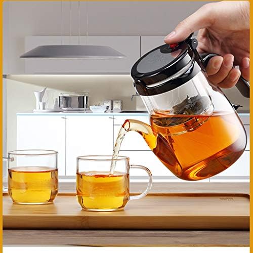 סט תה זכוכית כוס אלגנטית כוס עמידה בחום קומקום קומקום מגיע עם פילטר יצרנית תה משרד טקס תה סיר כוס תה כוס