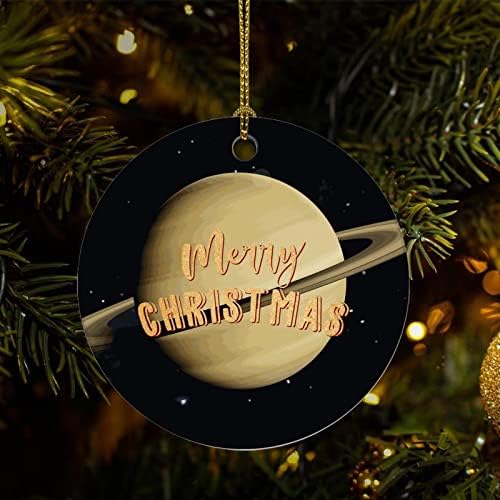 מערכת השמש של שייאן כוכבי לכת קישוט לחג המולד, קישוט עץ חג המולד לעיצוב הבית לחג המולד גלקסי קישוט חרסינה חינוכית