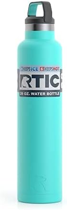 RTIC 26 גרם בקבוק מים מבודד ואקום, בידוד קיר כפול נירוסטה מפלדת אל חלד, בקבוק תרמוס חוזר ונטול BPA
