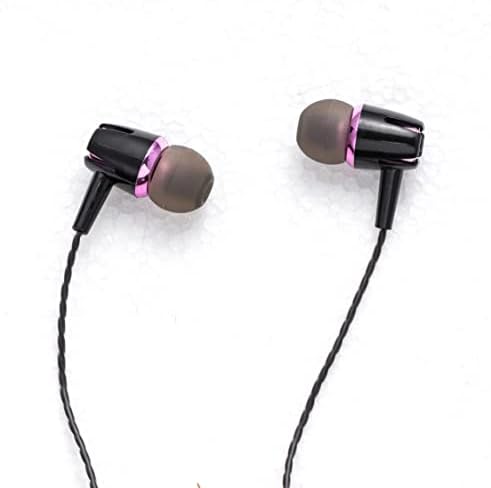 Naetxoa אוזניות אוזניות קוויות עם מיקרופון, אוזניות חצי בתוך האוזן עם בקרת עוצמת קול מובנית של MIC,