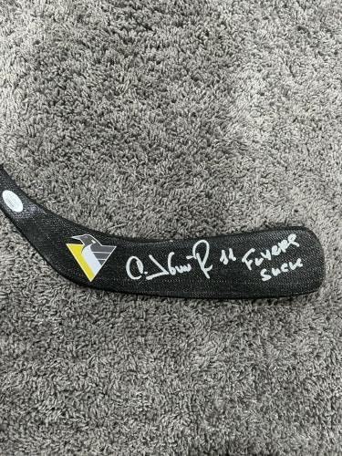 דריוס קספרטיס פיטסבורג פינגווינים חתומים על חתימה הוקי מקל JSA COA - מקלות NHL עם חתימה