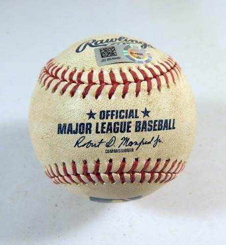 2019 קולורדו רוקיס פיט פיראטס משחק נעשה שימוש בייסבול קולין מורן RBI יחיד - משחק בייסבול משומש