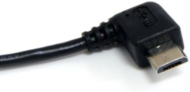 Startech.com 6 רגל. כבל מיקרו USB של זווית ימנית - USB 2.0 A מיקרו זווית ימנית מיקרו B - שחור - כבל