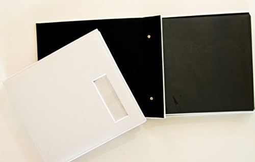 מסגרות של תאי תמונות - אלבום תמונות פוטו אלבום ספר אורחים עם תצוגת תמונה לבן 12x12 אלבום