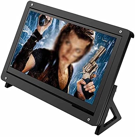 WALNUTA 7 אינץ 'LCD LCD ACRICTET CASTER CANTER מסך מסך תושבת מחזיק תושב עבור Raspberry Pi 3 Model B+