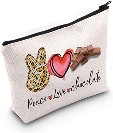 Levlo Chocoholic Loveric שקית איפור קוסמטית מאווררי שוקולד מתנה לשלום אהבה שוקולד איפור שוק שוק שוק שוקול