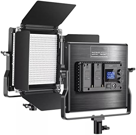 ZSEDP 660 LED וידאו אור וידאו לעומק לוח LED דו-צבעי עם מסך LCD לסטודיו, צילום צילומי וידאו