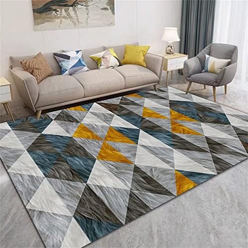 מאוד גדול שטיחים בני שינה שטיחים קל נקי אפור כחול משולש גיאומטרי דפוס מטבח שטיח סלון שטיחים 120 על 240