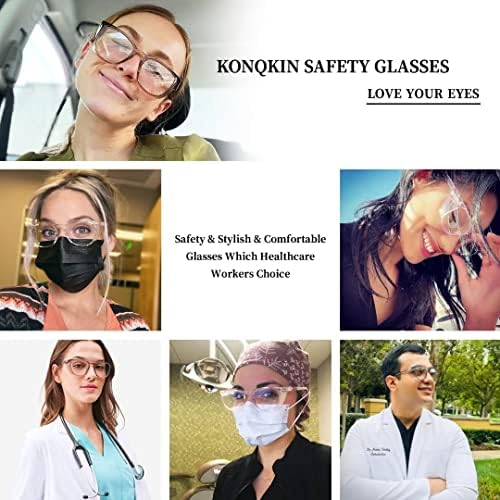 בטיחות משקפיים משקפי אחיות משקפי מגן-אנטי ערפל כיכר מסגרת אופנתי ברור משקפיים לנשים גברים