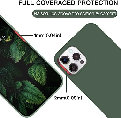Zvastt iPhone 12 Pro Max Case נוזל סיליקון ג'ל רך גומי גומי נערות נשים מקרים דלים אנטי-סקרטציה מיקרופייבר