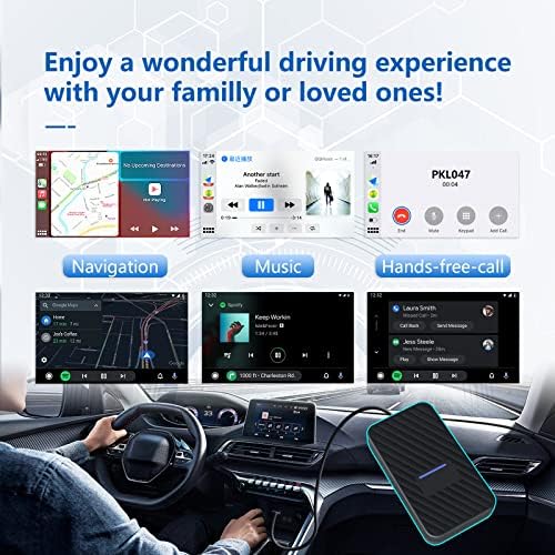 Android Auto Auto Wireless Carplay מתאם לרכב יש Carplay Wired Wired, המומר קווי לתקע Carplay אלחוטי