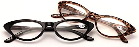 V.W.E. 2 זוגות משקפי קריאה וינטג 'נשי דלוקס נקבות משקפי קריאה