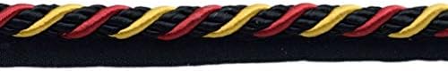 חוט גימור אדום, שחור, שחור, שחור, זהב גדול עם תפירה / סגנון 0038axl / צבע: Scarab - LX10 / נמכר על ידי