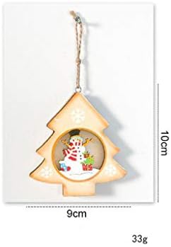 עץ חג המולד צבוע בכרטיס אור שלג עץ חג המולד עץ חג המולד קל תליון קטן