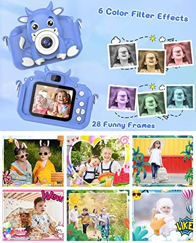 מצלמת ילדים גרינקינדר, מצלמה דיגיטלית לפעוטות לגילאי 3-12 בנות בנות בנים ילדים, מתנות צעצועי יום