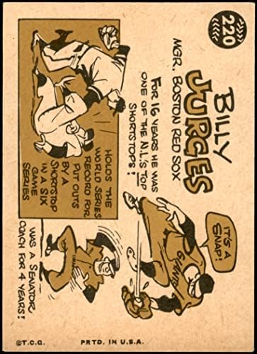 1960 Topps 220 בילי ג'ורג'ס בוסטון רד סוקס אקס+ רד סוקס