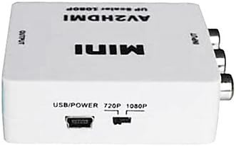 MINI AV נקבה ל- HDMI ממיר נקבה RCA לממיר HDMI 1080P לטלוויזיה, VHS VCR, DVD Records