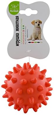 EVELYNE GMT-10151 SET SET SET SEPARISE SEPARS OUTY CHEW צעצוע לכלב כלב כלב צורת כדור דוקרני-צבעים משתנים