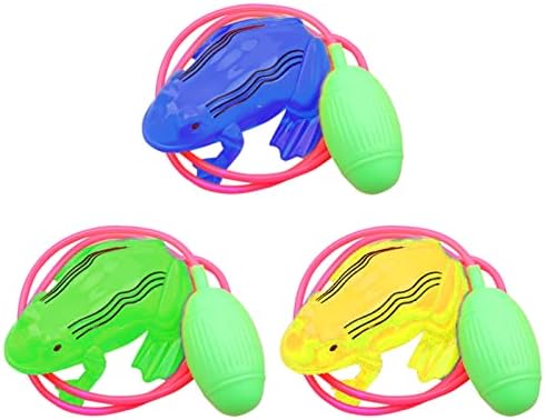 Wsklinft 3pcs צעצוע צפרדע מקלה על שעמום פשוט שימוש שימושי תנין/סוס קופץ צעצועים תואם לילדים בצבע אקראי