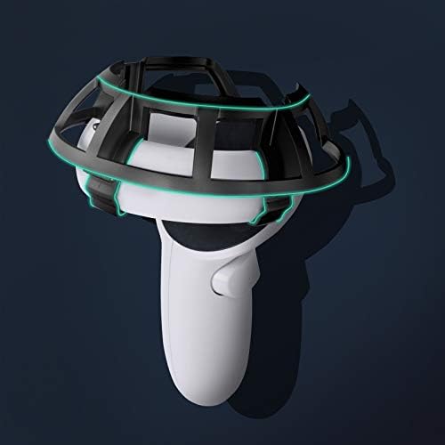 ANBEE 2PCS CASESION CASE CASE כלוב הגנה מפני ירידות תואם לבקרי מגע של אוזניות Oculus Quest 2 VR