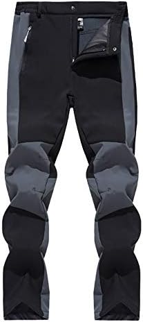 מכנסי טיול של רונגקסי גברים חיצוניים מכנסיים תרמיים אטומים למים קלים.
