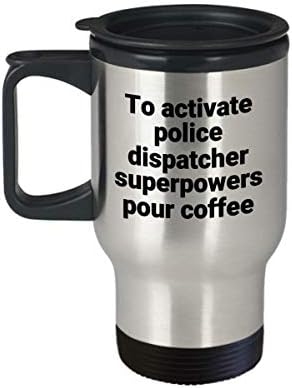 ספל נסיעות משקיע משטרה - סרקסטי סרקסטי חידוש נירוסטה חידוש קפה קפה כוס רעיון מתנה