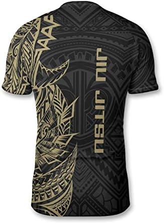 Primesty Bjj Jiu Jitsu Rash Guard-חולצת דחיסת שומר פריחה קצרה בהתאמה אישית עבור No-Gi & MMA, Size