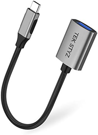 מתאם Tek Styz USB-C USB 3.0 תואם לממיר HTC One M9 OTG Type-C/PD USB 3.0 ממיר נקבה.