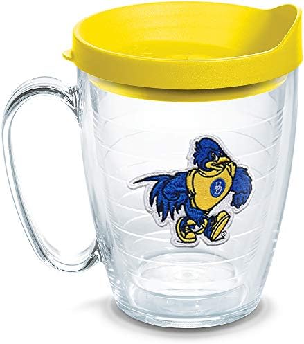 טרביס תוצרת ארצות הברית כפול חומה אוניברסיטת דלאוור כחול תרנגולות מבודד כוס כוס שומר משקאות קר & מגבר; חם,