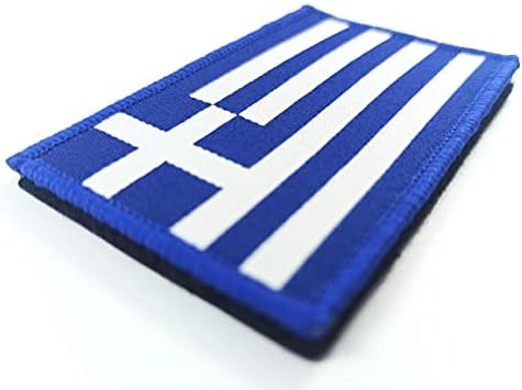 JBCD 2 חבילה יוון דגל דגל דגלים יוונים טלאי טקטי טלאי טלאי דגל גאווה לתיקון כובע טלאים צוות צבאי
