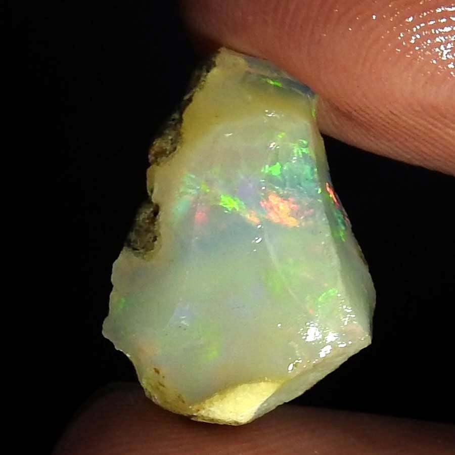 JewelGemscraft ™ 05.20CTs. אבן אופל גולמית אולטרה גולמית, גבישים טבעיים, גבישי אבני חן, סלע