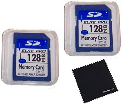 עלית זיכרון 2 מארז 128 מגה-בייט כרטיסי זיכרון תואמים לכרטיסי זיכרון של 128 מגה-בייט, 2 מארז כרטיסי זיכרון ומארזים