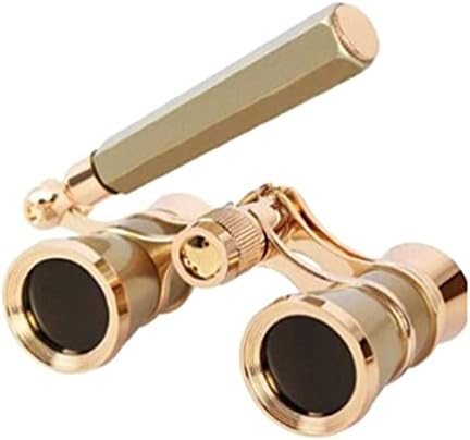 3 * 25 אופרה משקפיים משקפת טלסקופ עם ידית / אבזר ערכת נשים טלסקופ נשים ילדה מתנת זהב משקפיים משקפת בציר