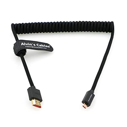 אלווין כבלים 8K 2.1 מיקרו-HDMI כבל HDMI Ultra-Thin 48Gbps במהירות גבוהה עבור Atomos-נינג ' ה-V 4K-60P