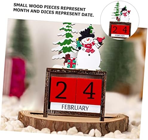 3 סטים ספירה לאחור עבור חדש עץ עץ ידני מסיבת בית משרד שולחן מתנה יצירתי תאריך שולחן קישוטי אספקת דקור חג המולד