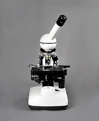 חזון מדעי 0015-100-מיקרוסקופ מתחם חד-עיני, עינית פי 10, הגדלה פי 40-1000, תאורת לד, 1.25 נה מעבה אבה, מיקוד