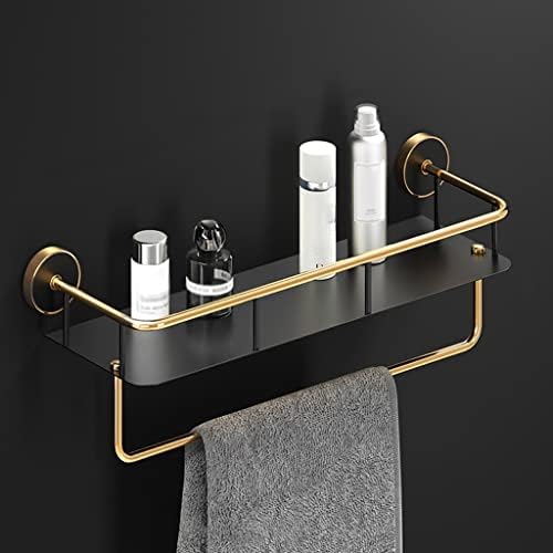 ערכת אביזרי אמבטיה זהב שחור מתלה מגבות יוקרה, מדף מתקפל אמבטיה, בר מגבות, מחזיק נייר טואלט, ווים חלוק, ערכת