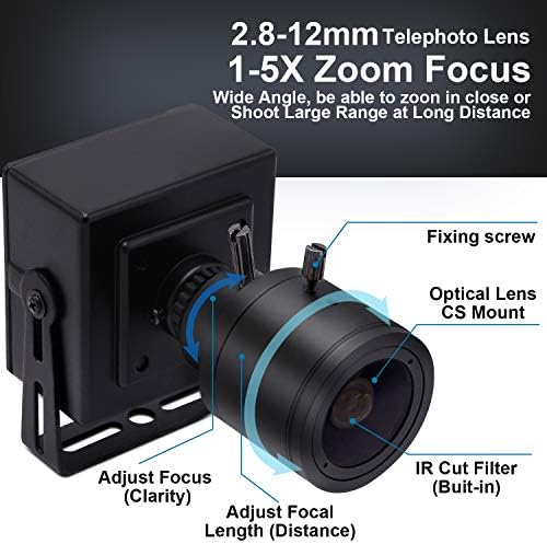 SVPRO 2.8-12 ממ עדשת זום מצלמת USB 1080p Full HD Mini Cam 100fps/60fps/30fp