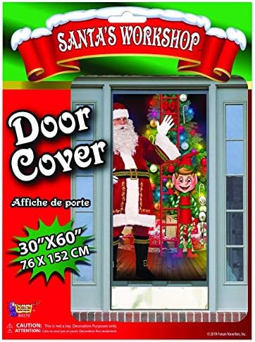 PMU כיסוי דלת סנטה לחג המולד 30in. x 5ft. PKG/1