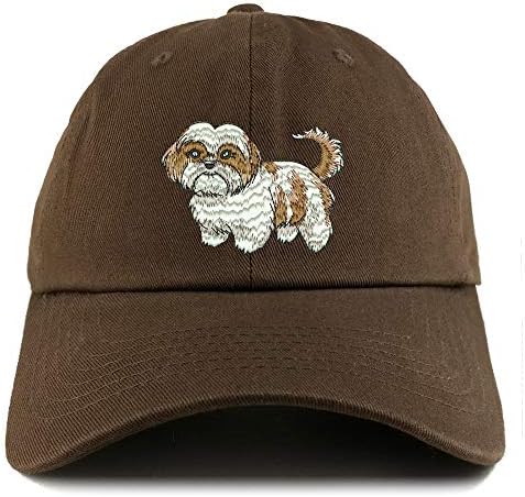 חנות הלבשה אופנתית Shih tzu כלב רקומה פרופיל נמוך כובע כובע אבא רך