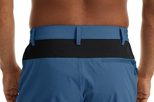מכנסיים קצרים טיולים של גברים קריסלי קל משקל מכנסיים קצרים מטען יבש מהיר עם 5 כיסים
