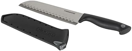 Farberware 5253303 סכין שירות משוננת של שומר הקצה, 5.5 אינץ ', שחור