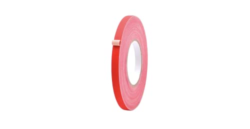 קלטת גאפרס של Stickero - אדום 1/2 אינץ 'x 60 מטר - לא רפלקטיבי, ללא שאריות, קל לקרוע, אטום למים - קלטת שלב גיבוי