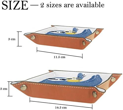 Lyetny Sloth מוכן למנוחה קופסת אחסון מחזיק סוכריות מגש שולחן עבודה מארגן שולחן עבודה נוח לנסיעה, 16x16 סמ